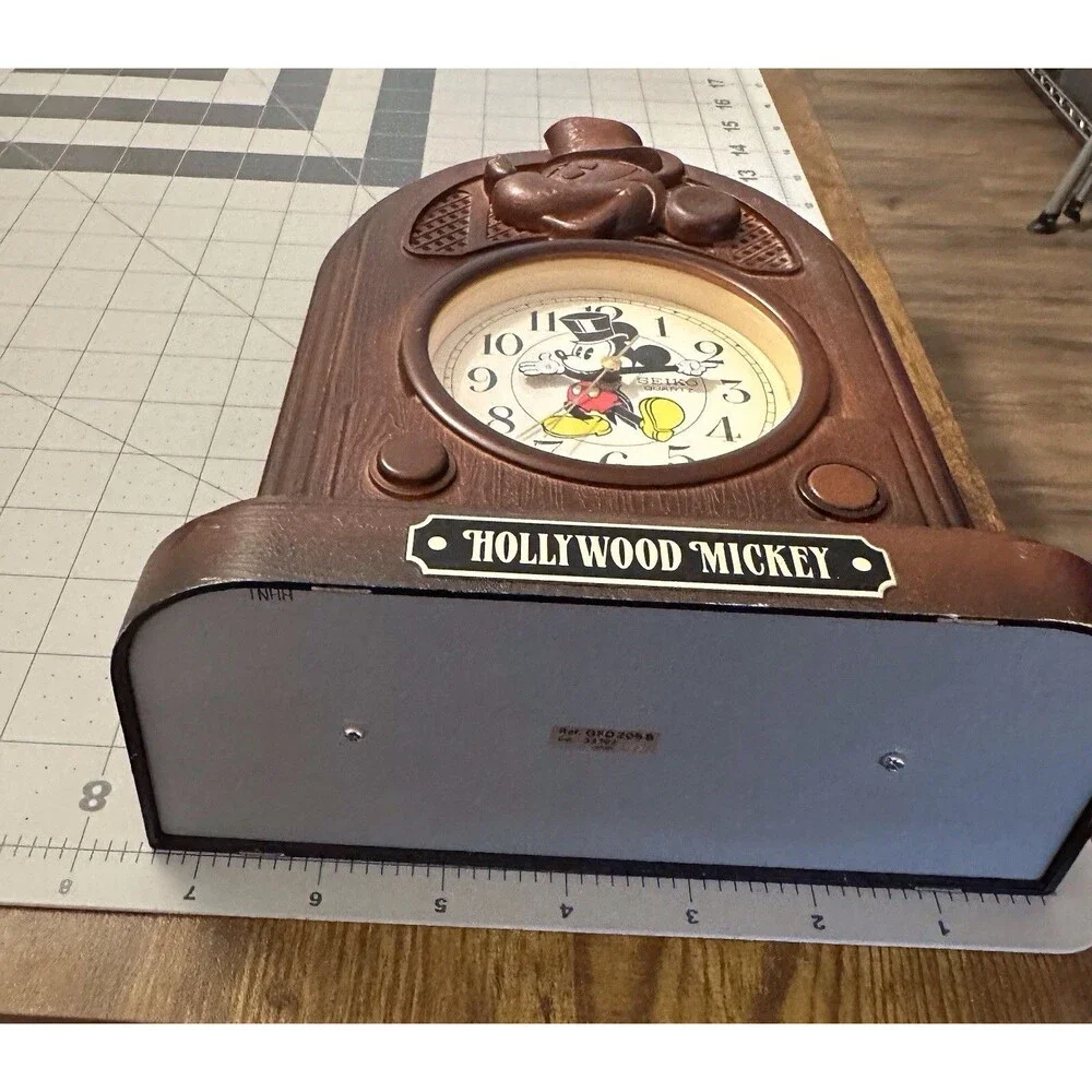 Vintage Disney Hollywood Mickey Mouse Seiko Alarm Clock